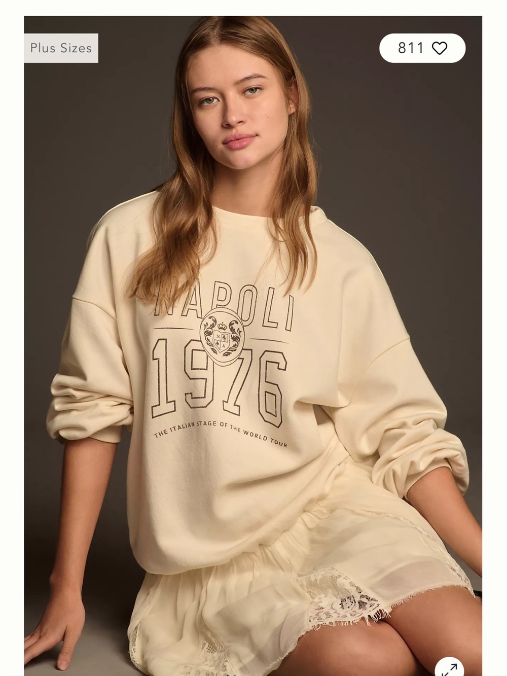 Pilcro Sweatshirt Twofer Mini Dress